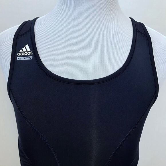 Adidas NWT Navy Clima365 Compression Padded Tank Top men MT - Picture 2 of 12